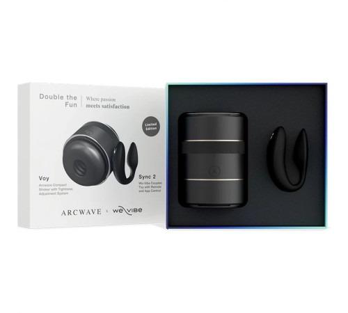 Набор для пар Double the Fun: мастурбатор ARCwave Voy и вибратор We-Vibe Sync 2 Набор для пар Double the Fun: мастурбатор ARCwave Voy и вибратор We-Vibe Sync 2