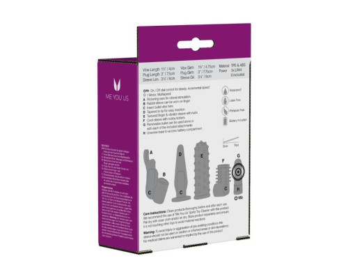 Заказать Фиолетовый вибронабор Foreplay Couples Kit