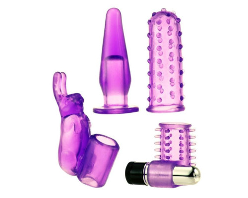 Заказать Фиолетовый вибронабор Foreplay Couples Kit