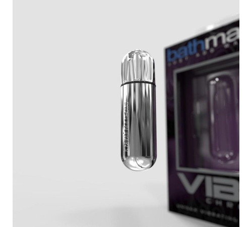Серебристая перезаряжаемая вибропуля Bathmate Vibrating Bullet Vibe Chrome