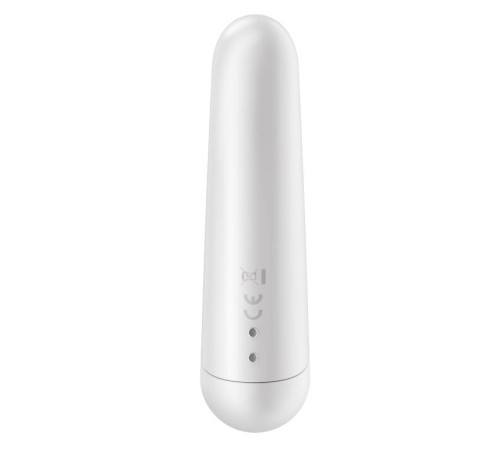 Белый мини-вибратор Ultra Power Bullet 3