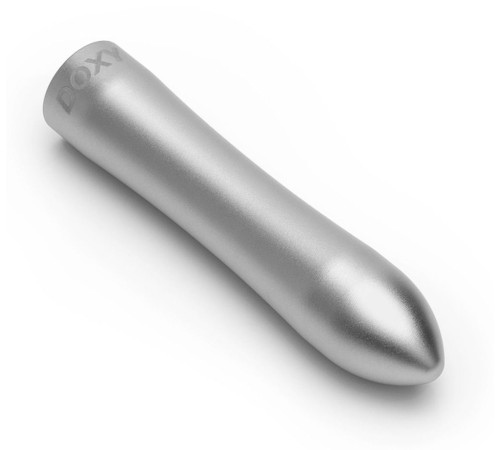 Серебристая металлическая вибропуля Doxy - 12 см. Серебристая металлическая вибропуля Doxy - 12 см.