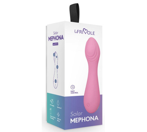 Розовый мини-вибратор Mephona - 11,7 см.