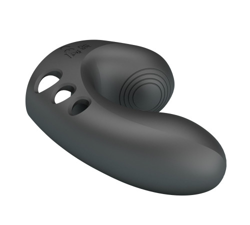 Черная вибронасадка на палец Camelia