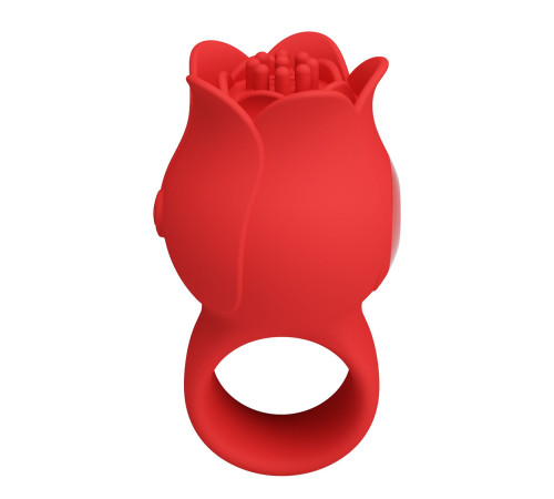 Красный мини-вибратор на палец Jae