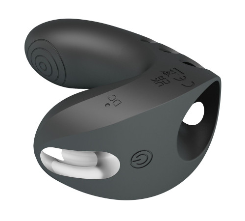 Черная вибронасадка на палец Camelia