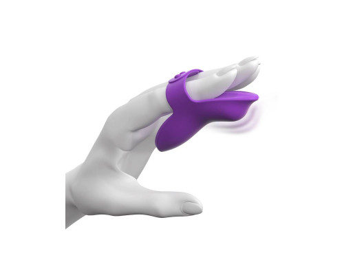 Заказать Фиолетовая вибронасадка на пальцы Finger Vibe