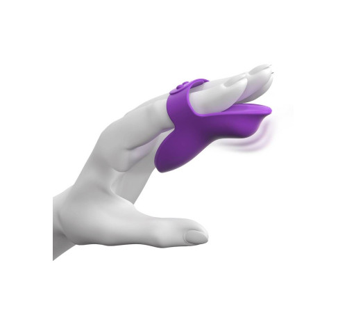 Фиолетовая вибронасадка на пальцы Finger Vibe