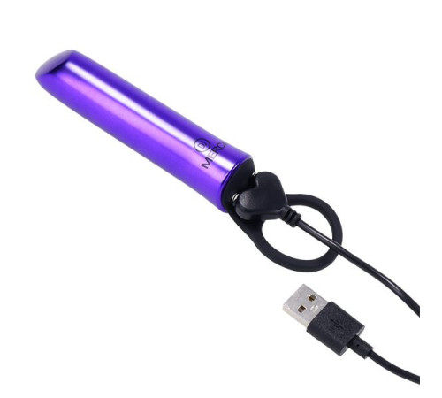 Мини-вибратор Merci Power Play со скошенным кончиком - 13,3 см.
