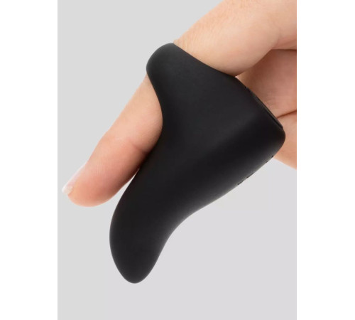 Черный вибратор на палец Sensation Rechargeable Finger Vibrator