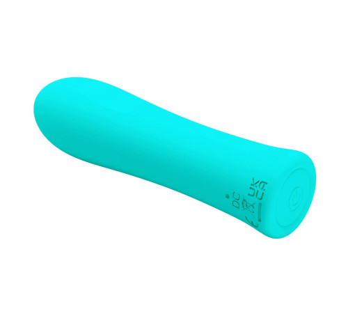 Мятный мини-вибратор Alfreda - 10,2 см.