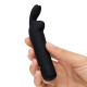 Заказать Черная вибропуля с ушками Rechargeable Rabbit Ears Bullet Vibrator