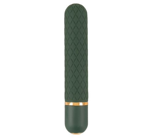 Зеленый мини-вибратор Luxurious Bullet Vibrator - 12,6 см.