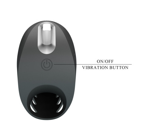 Черная вибронасадка на палец Camelia