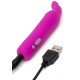 Заказать Лиловая вибропуля с ушками Rechargeable Rabbit Ears Bullet Vibrator