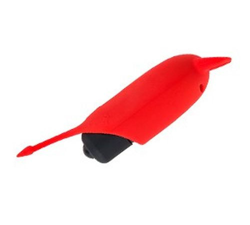 Красный вибростимулятор Devol Mini Vibrator - 8,5 см.