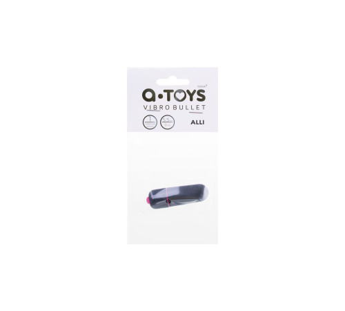 Черная вибропуля A-Toys Alli - 5,5 см.