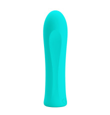 Мятный мини-вибратор Alfreda - 10,2 см.