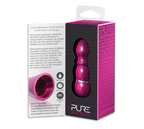 Алюминиевый рельефный вибратор PINK SMALL - 7,5 см. Алюминиевый рельефный вибратор PINK SMALL - 7,5 см.