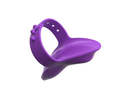 Заказать Фиолетовая вибронасадка на пальцы Finger Vibe