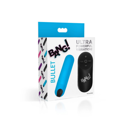 Голубая вибропуля с пультом ДУ 21X Vibrating Bullet with Remote Control Голубая вибропуля с пультом ДУ 21X Vibrating Bullet with Remote Control