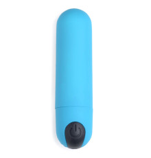 Голубая вибропуля с пультом ДУ 21X Vibrating Bullet with Remote Control