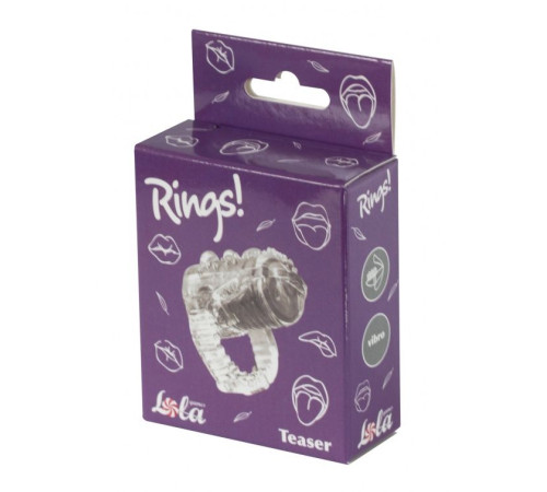 Прозрачная насадка на язык Rings Teaser