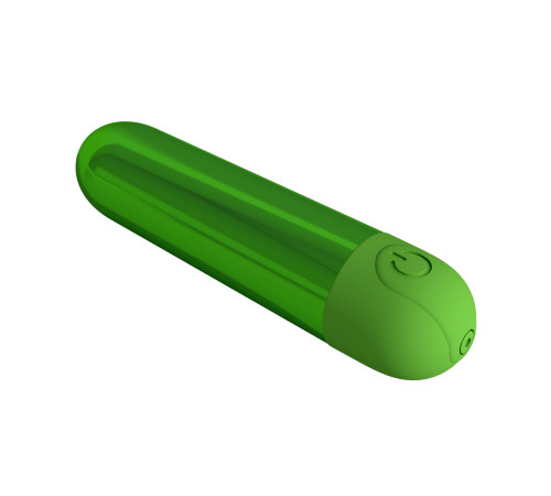 Зеленая перезаряжаемая вибропуля Kiwi