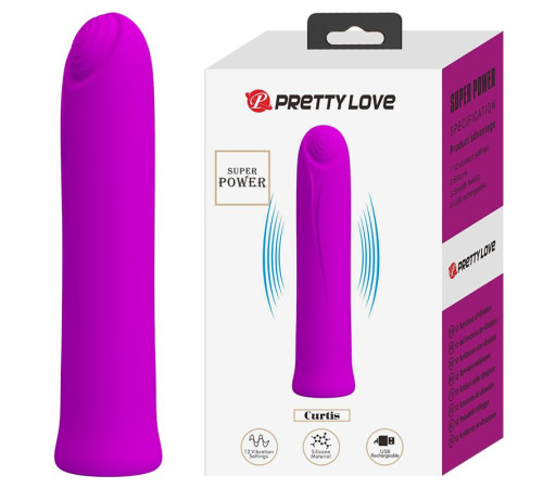 Лиловый мини-вибратор Curtis