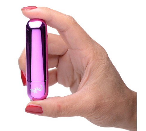 Лиловая вибропуля 10X Rechargeable Vibrating Metallic Bullet