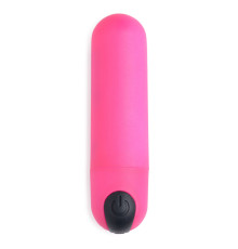 Розовая вибропуля с пультом ДУ 21X Vibrating Bullet with Remote Control