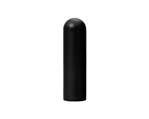 Заказать Черная перезаряжаемая вибропуля RealStick CALIBER - 7 см.