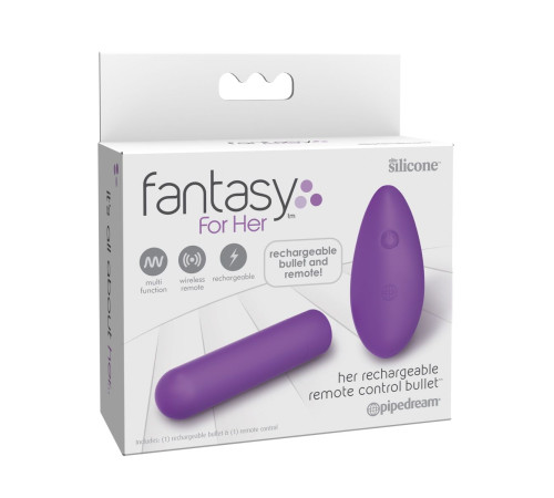 Фиолетовая вибропуля с пультом Rechargeable Remote Control Bullet - 7,62 см. Фиолетовая вибропуля с пультом Rechargeable Remote Control Bullet - 7,62 см.