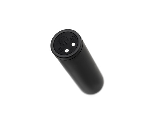Заказать Черная перезаряжаемая вибропуля RealStick CALIBER - 7 см.