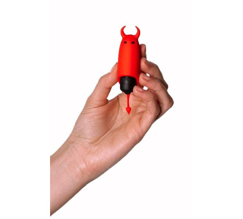 Красный вибростимулятор Devol Mini Vibrator - 8,5 см.