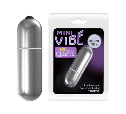 Серебристая вибропуля с вибрацией