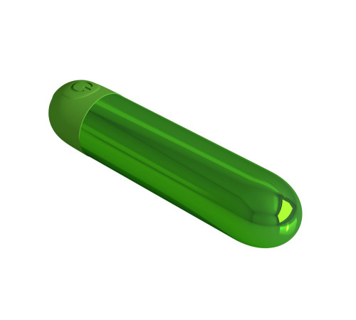 Зеленая перезаряжаемая вибропуля Kiwi