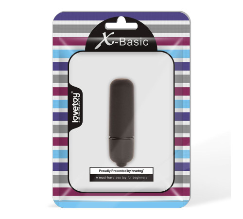 Черная вибропуля X-Basic Bullet Mini One Speed - 5,9 см. Черная вибропуля X-Basic Bullet Mini One Speed - 5,9 см.