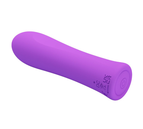 Фиолетовый мини-вибратор Alfreda - 10,2 см.