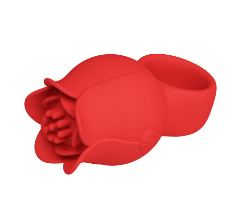 Красный мини-вибратор на палец Jae