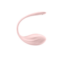 Розовое виброяйцо Ribbed Petal с пультом ДУ