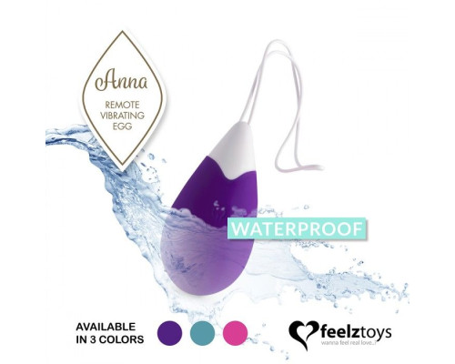 Заказать Фиолетовое виброяйцо на радиоуправлении Anna Vibrating Egg Remote