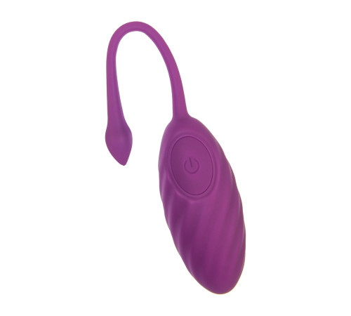 Фиолетовое силиконовое виброяйцо Purr