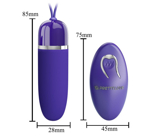 Фиолетовое виброяйцо с пультом ДУ Darlene-Youth