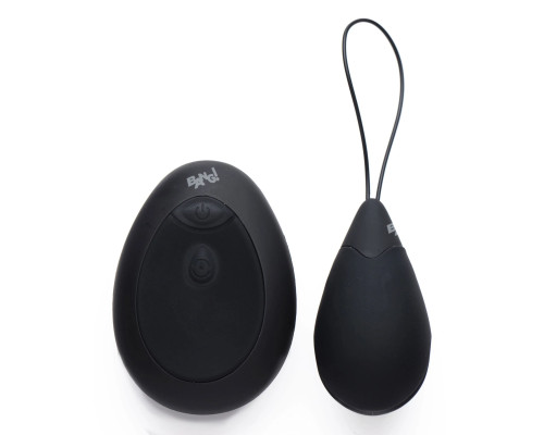 Заказать Черное виброяйцо с пультом ДУ 10X Silicone Vibrating Egg