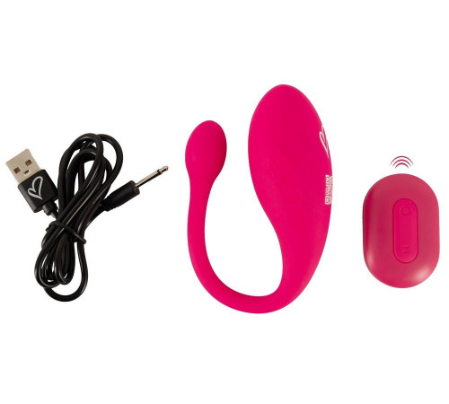 Розовое виброяйцо KORAL RC Love Ball