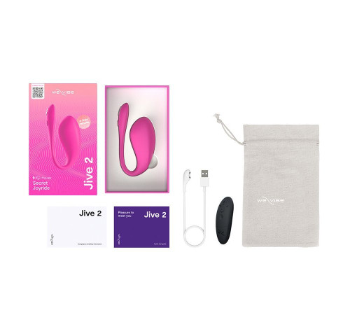 Розовый вибратор для ношения We-Vibe Jive 2