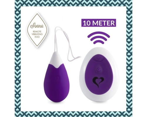 Заказать Фиолетовое виброяйцо на радиоуправлении Anna Vibrating Egg Remote