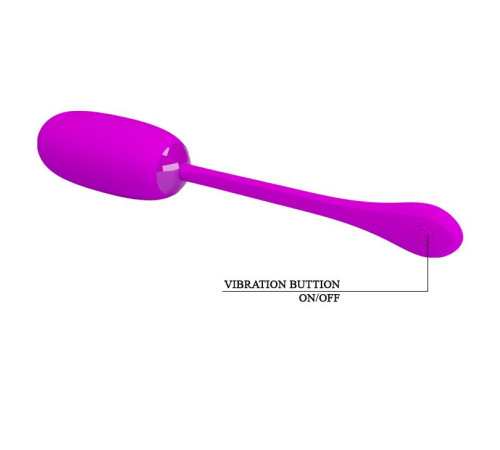 Лиловое перезаряжаемое виброяйцо Julius