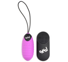 Лиловое ребристое виброяйцо с пультом ДУ 28X Ribbed Silicone Egg